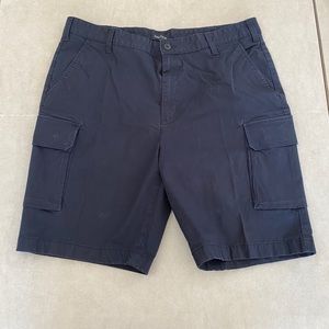 NAVY CLASSIC FIT/STRETCH NAUTICA CARGO SHORTS